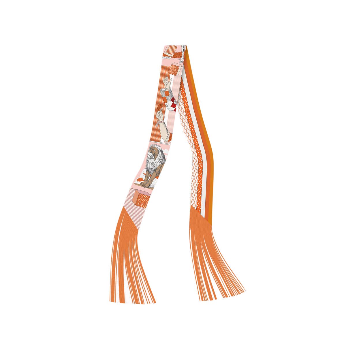 Gemelli - Frilly Scarf with Fringe - F