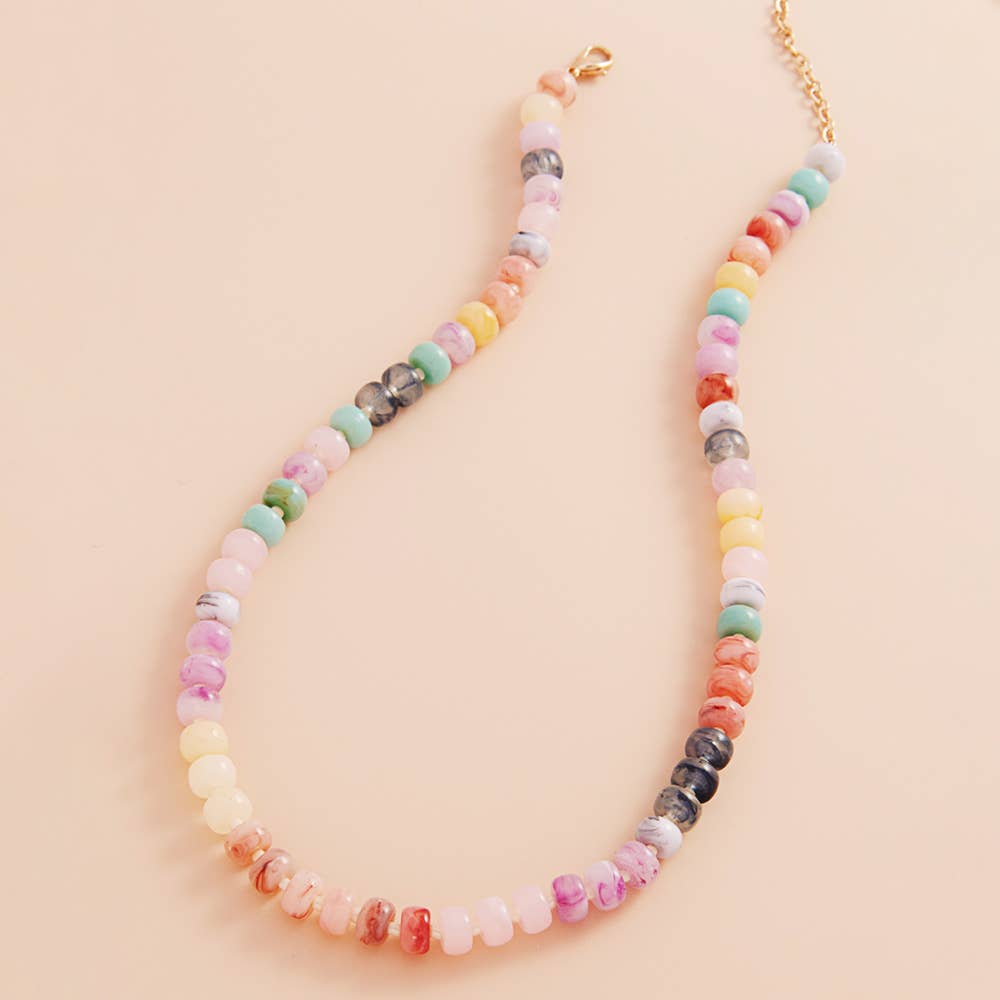 Pink Bead Necklace