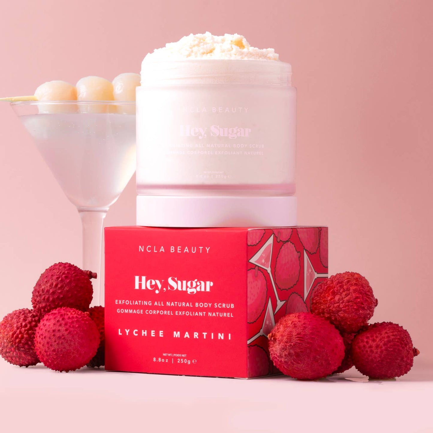 NCLA Beauty - Hey, Sugar All Natural Body Scrub - Lychee Martini