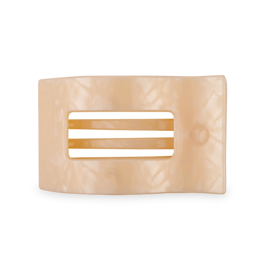 TELETIES - Flat Rectangle Hair Clip | Large | Soft Surf
