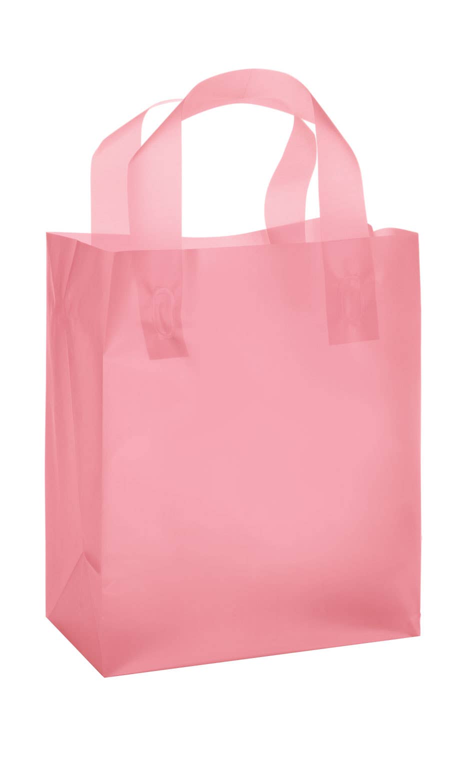 Store Supply Warehouse - Frosted Retail Shopping Bags: Clear / Case of 100 / Medium