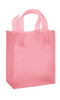 Store Supply Warehouse - Frosted Retail Shopping Bags: Clear / Case of 100 / Medium