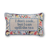 Furbish Studio - Spill the Tea Needlepoint Pillow