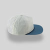 Blank Rope Hats - Perforated Bone-Steel Blue / Navy Rope