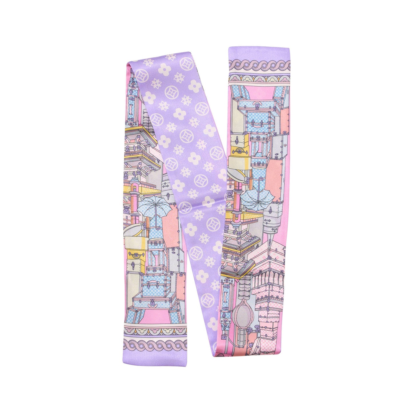 Malibu Sugar - Fifth Ave Twilly Scarf Collection - 4 colors: Pink/Lavender