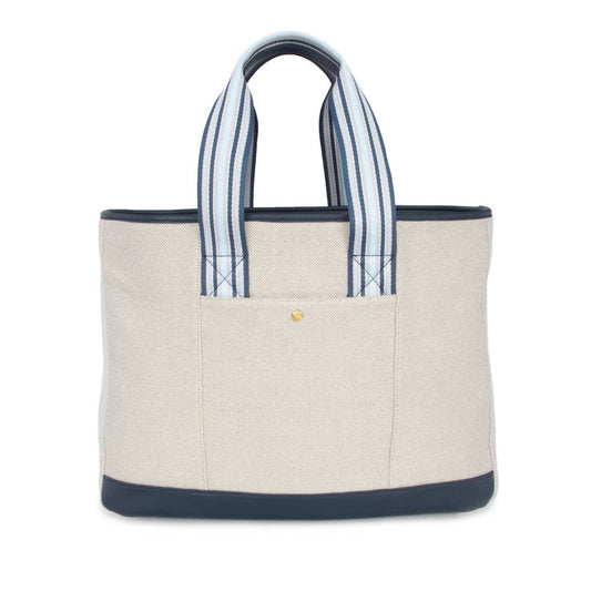 The Capri Everyday Striped Tote Navy