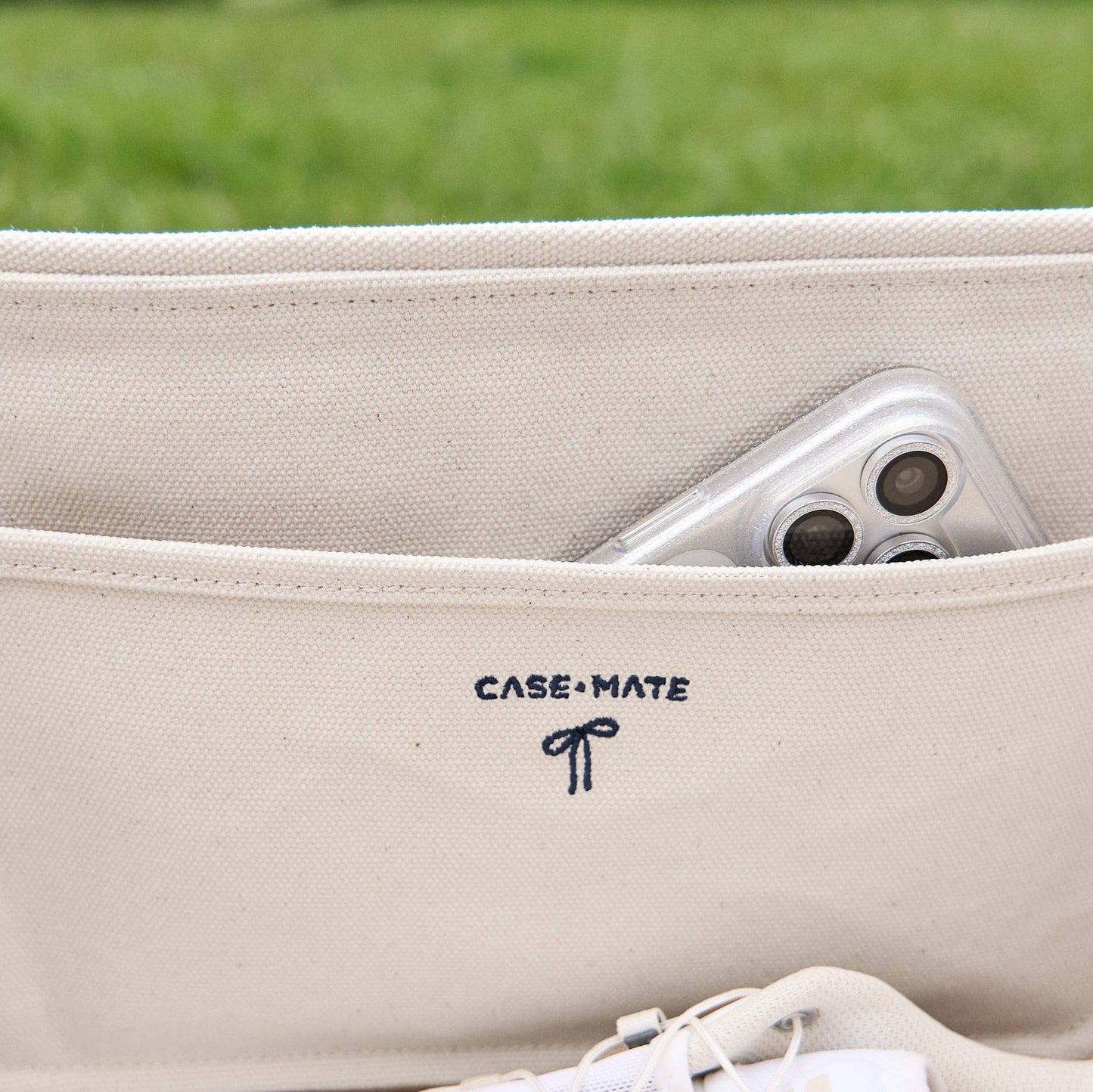 Case-Mate - Case-Mate Canvas Tote: Oxford Navy Bow