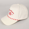 Fashion City - The Land of Freedom Flag Embroidered Trucker Hat: Red / ONE SIZE