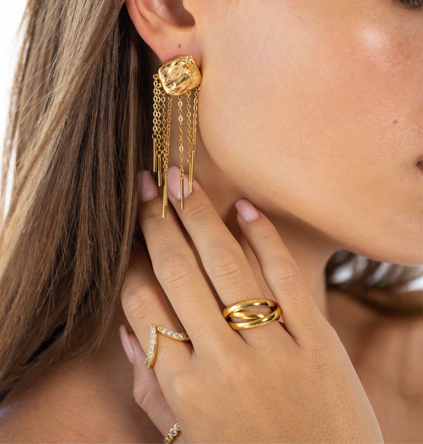 Sahira Jewelry Design - Golden Girl Ring Set: Gold / 6