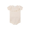 Feltman Brothers - Baby Girls Pointelle Jacquard Knit Romper: Ecru / 12M