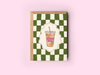 The Shelley Society - Birthday Brew Iced Coffee Coquette Caffeine Greeting Card