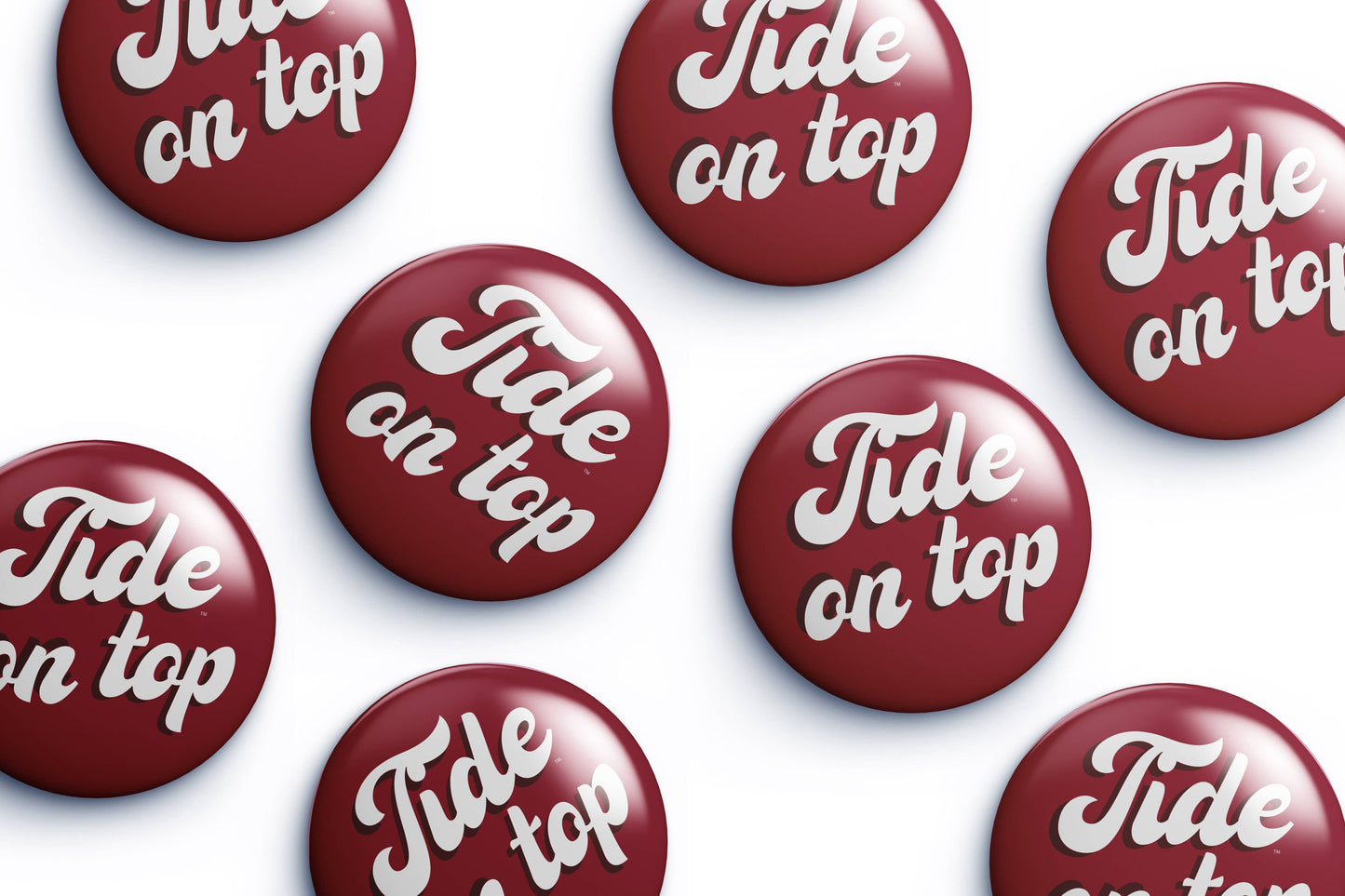Cute As A Button - Alabama Tide On Top Button