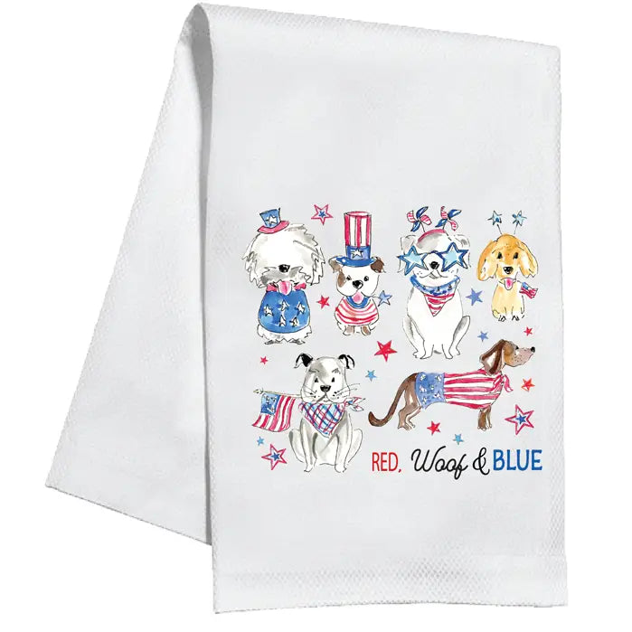 Red, White, & Blue Tea Towel