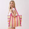 Palm Beach Stripe Tote Bag