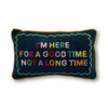 Furbish Studio - Good Time Needlepoint Pillow