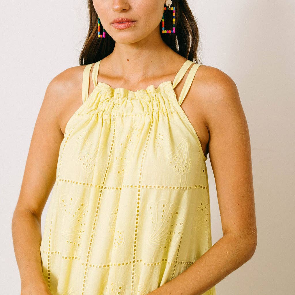 Sunshine Tienda - Lemonade Shell Camilla Dress: XS