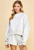 TCEC - CT7976-Dropped Shoulder Sweatshirt: White / S