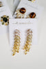 St Armands Designs of Sarasota - Olive & Canary Oval Luxe Statement Earrings
