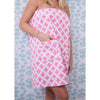 Brushstrokes Pink Bath Wrap
