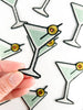 Field Trip Threads - Martini Embroidered Patch | Cocktail Lover Iron On Patch