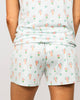 The Royal Standard - Love Blooms Here Sleep Shorts   White/Multi   -Asst.: Large