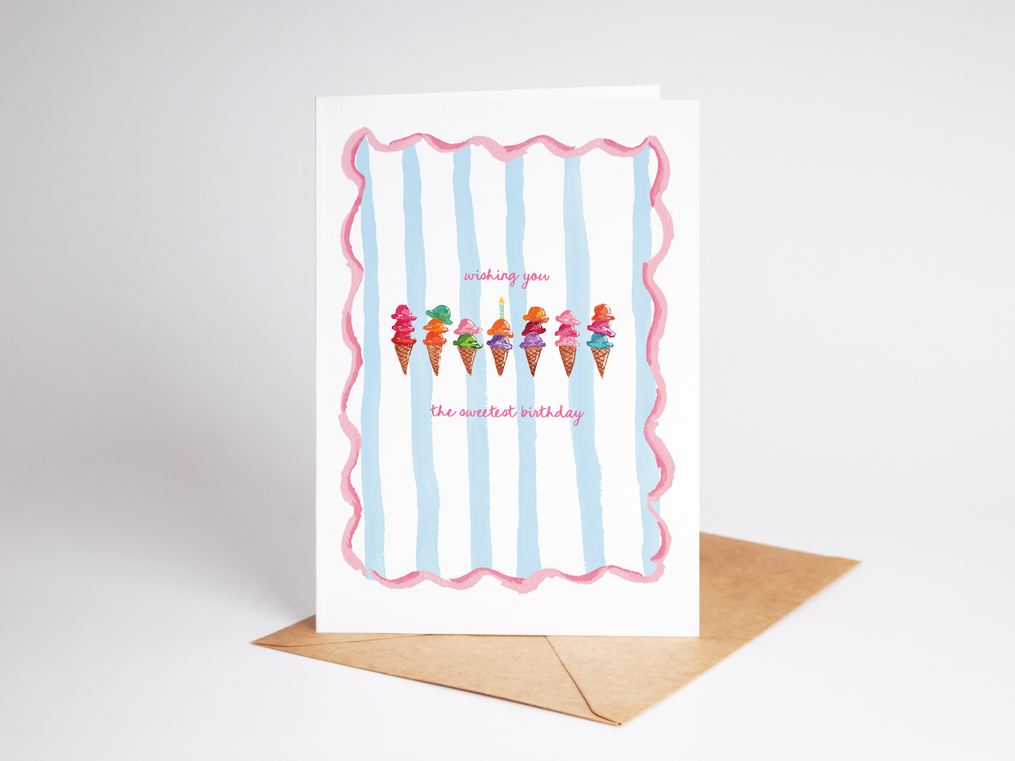 The Shelley Society - Sweetest Birthday Ice Cream Greeting Card