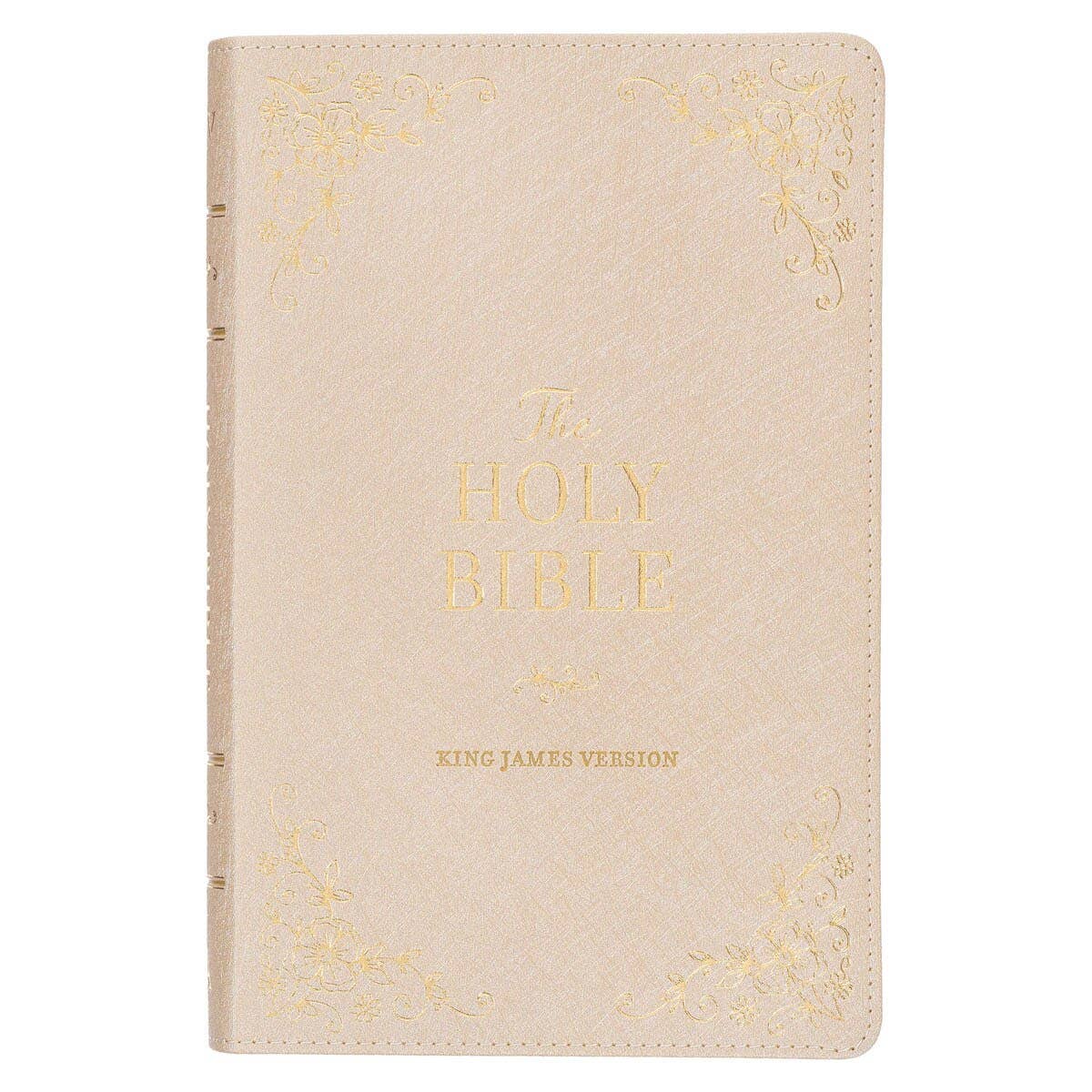 Christian Art Gifts - KJV Bible Deluxe Gift Faux Leather, Pearlescent Taupe