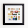 Match South - Charleston Collage (New): White Frame: $135