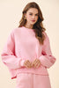TCEC - CT7976-Dropped Shoulder Sweatshirt : Baby Pink / S