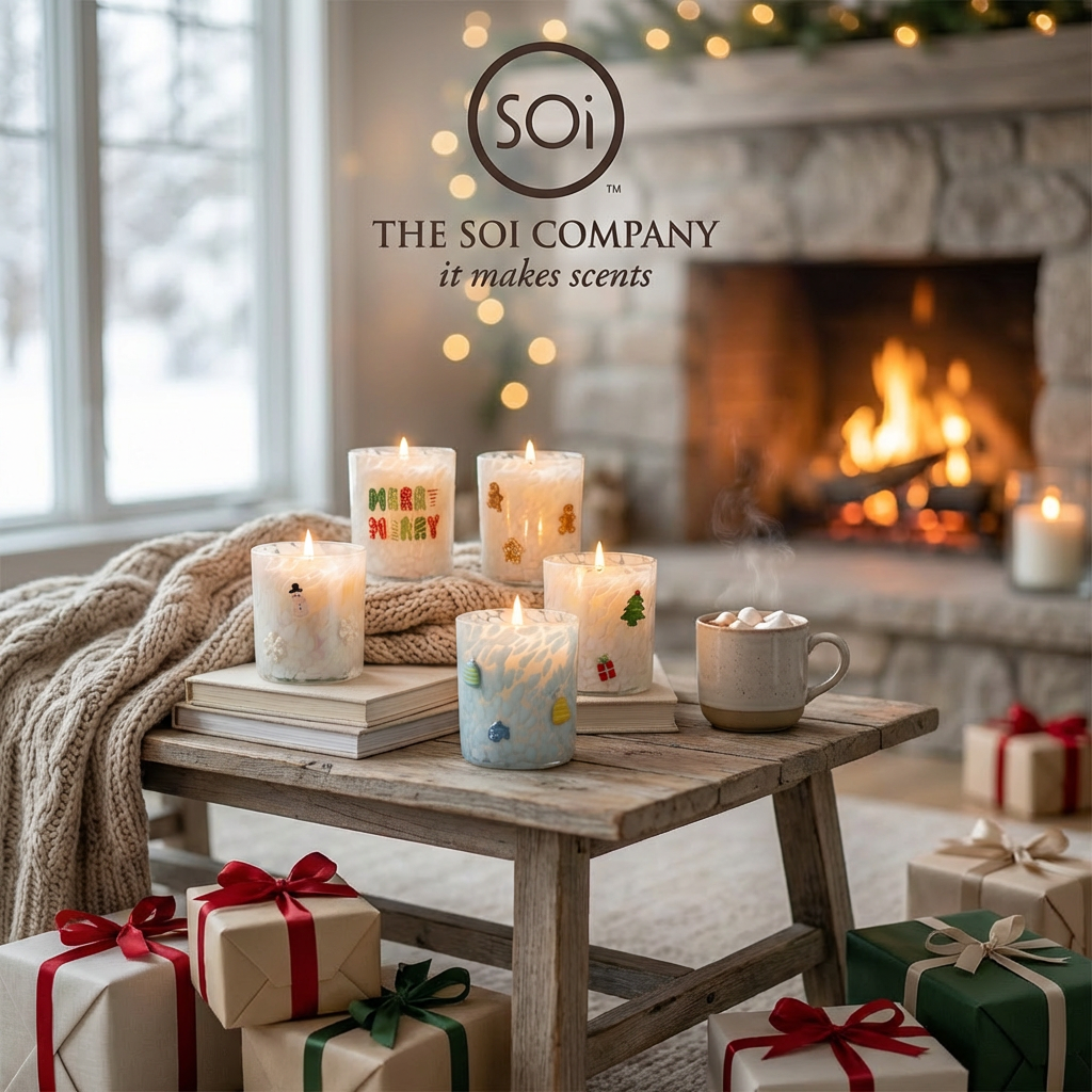 The SOi Company - Tree &  Gift  12oz  Icon Candle