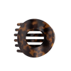 TELETIES - Tortoise | Large| Flat Circle Hair Clip