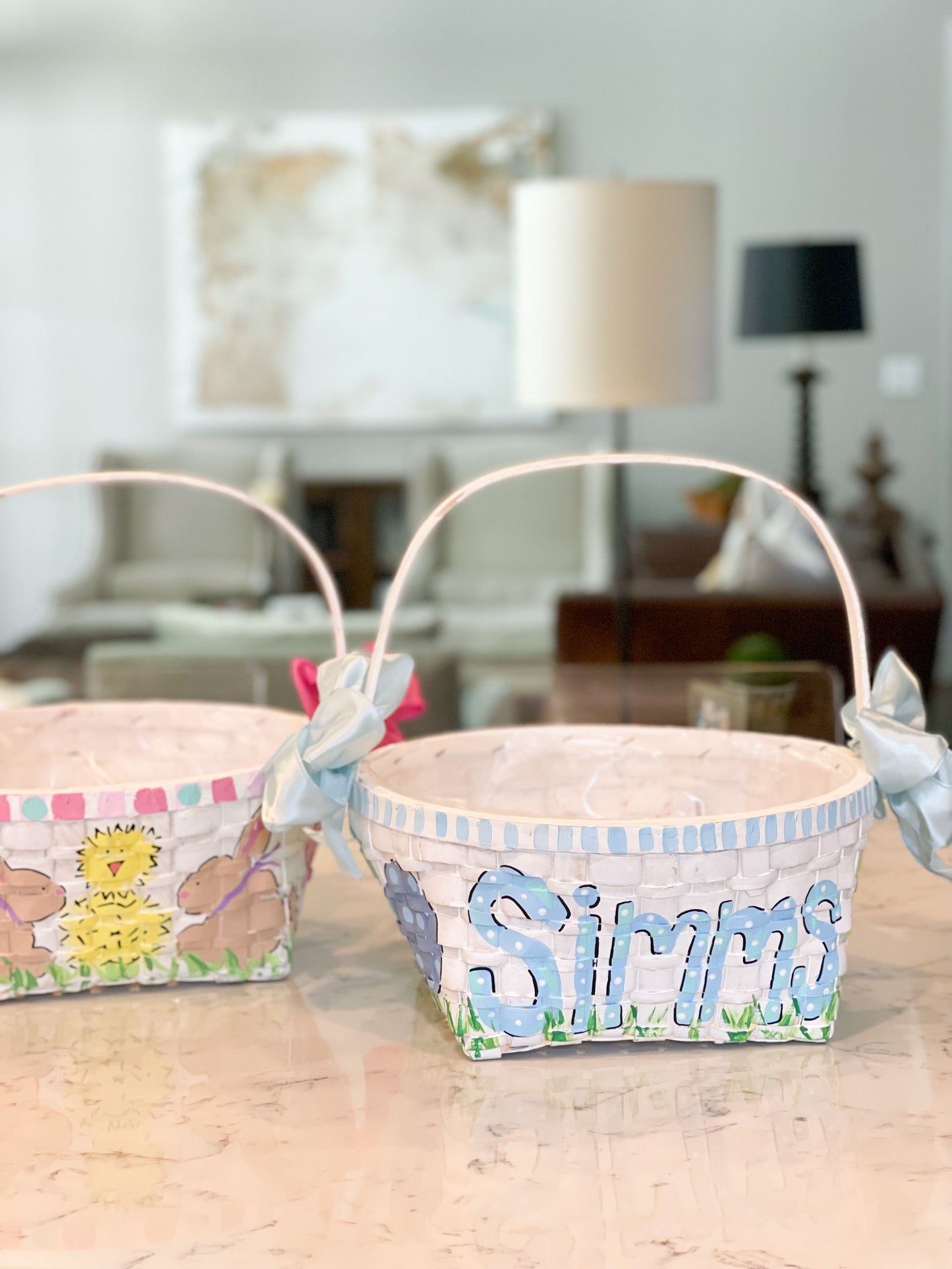 Easter Basket – Personalized & Hand-Painted