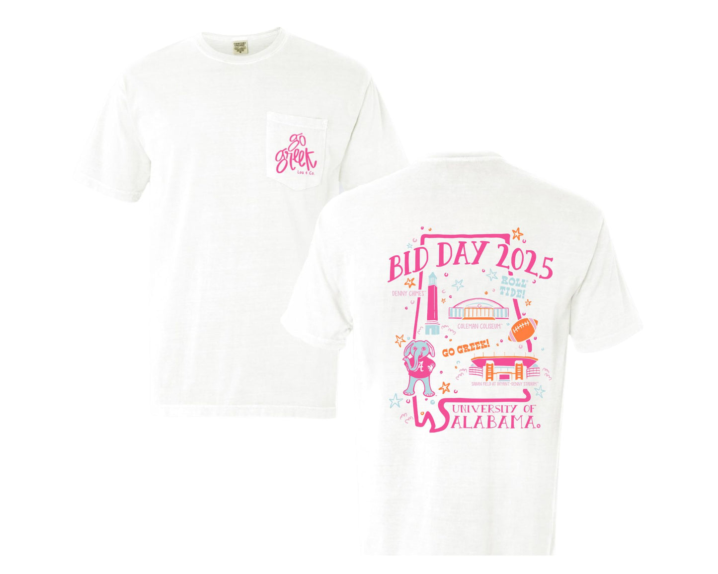 2025 University of Alabama Bid Day T-shirt