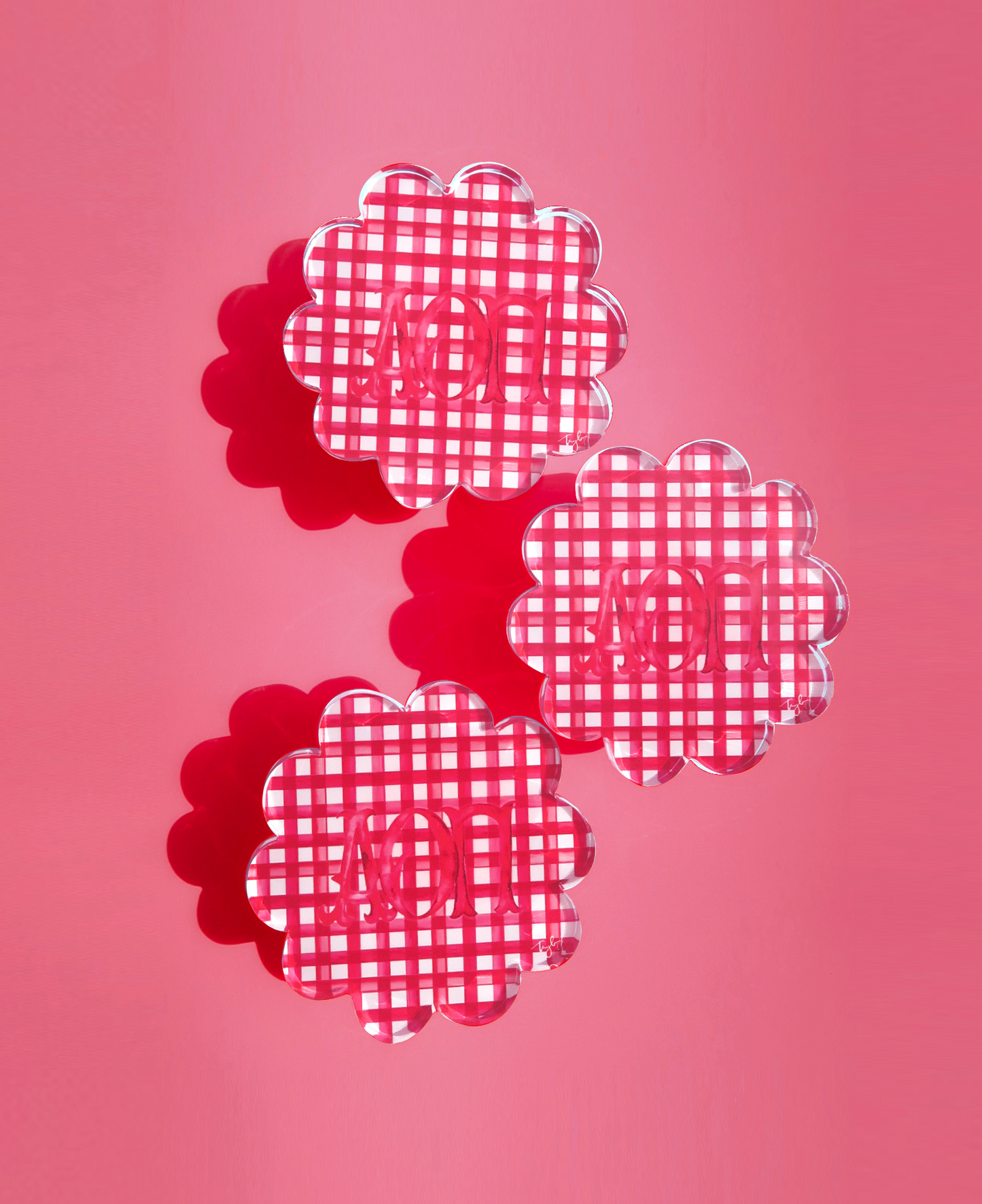 Acrylic Scallop Coaster