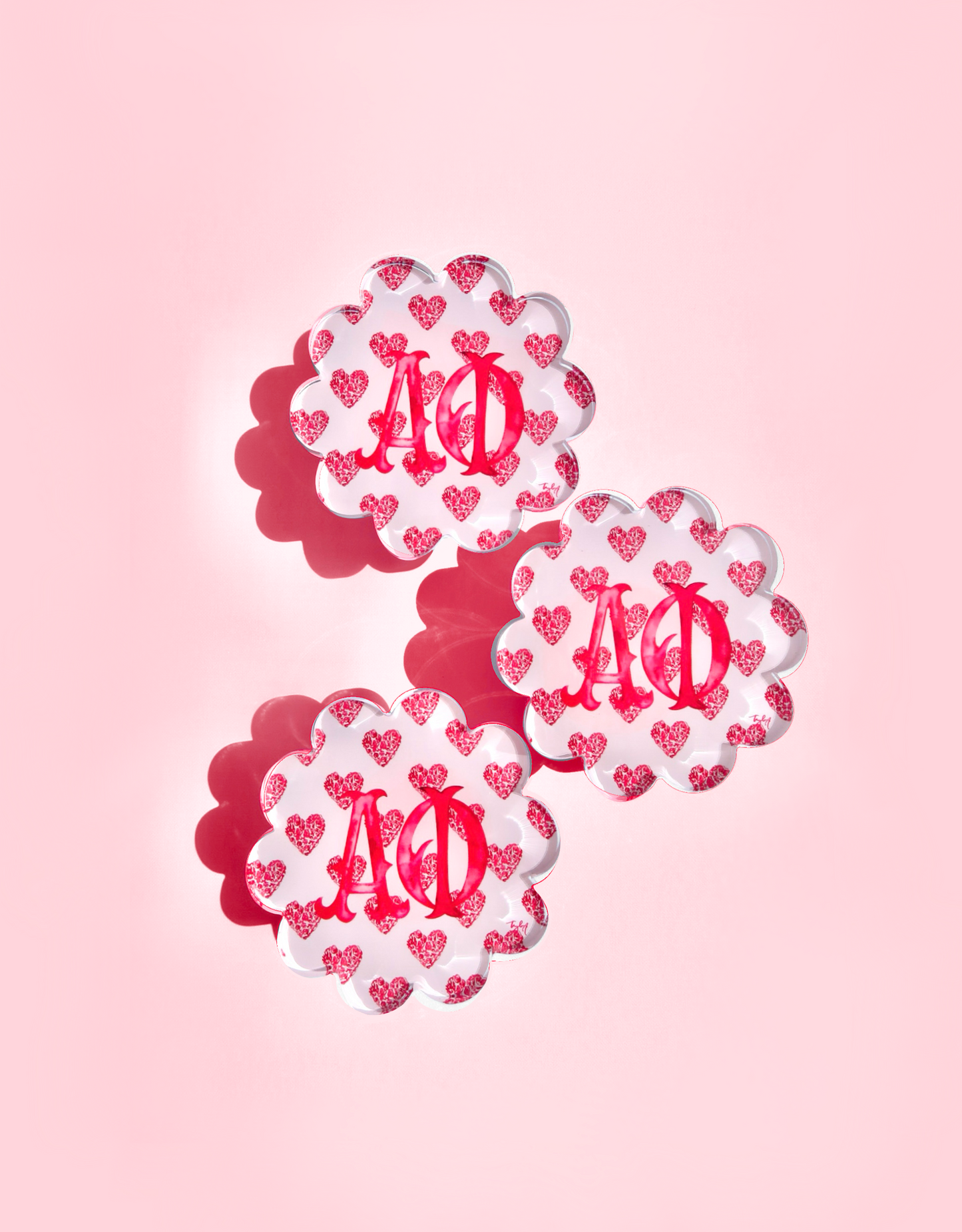 Acrylic Scallop Coaster
