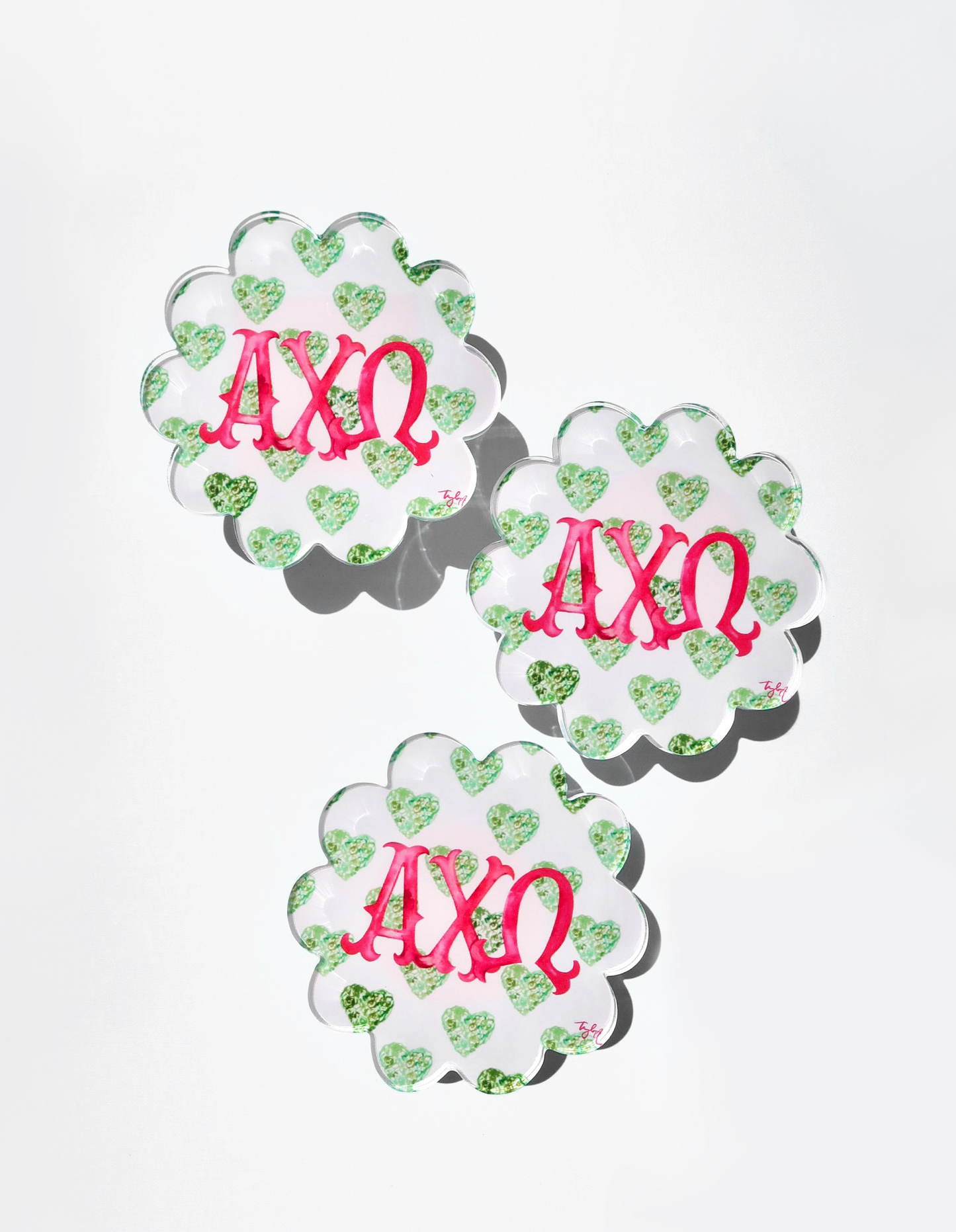 Acrylic Scallop Coaster