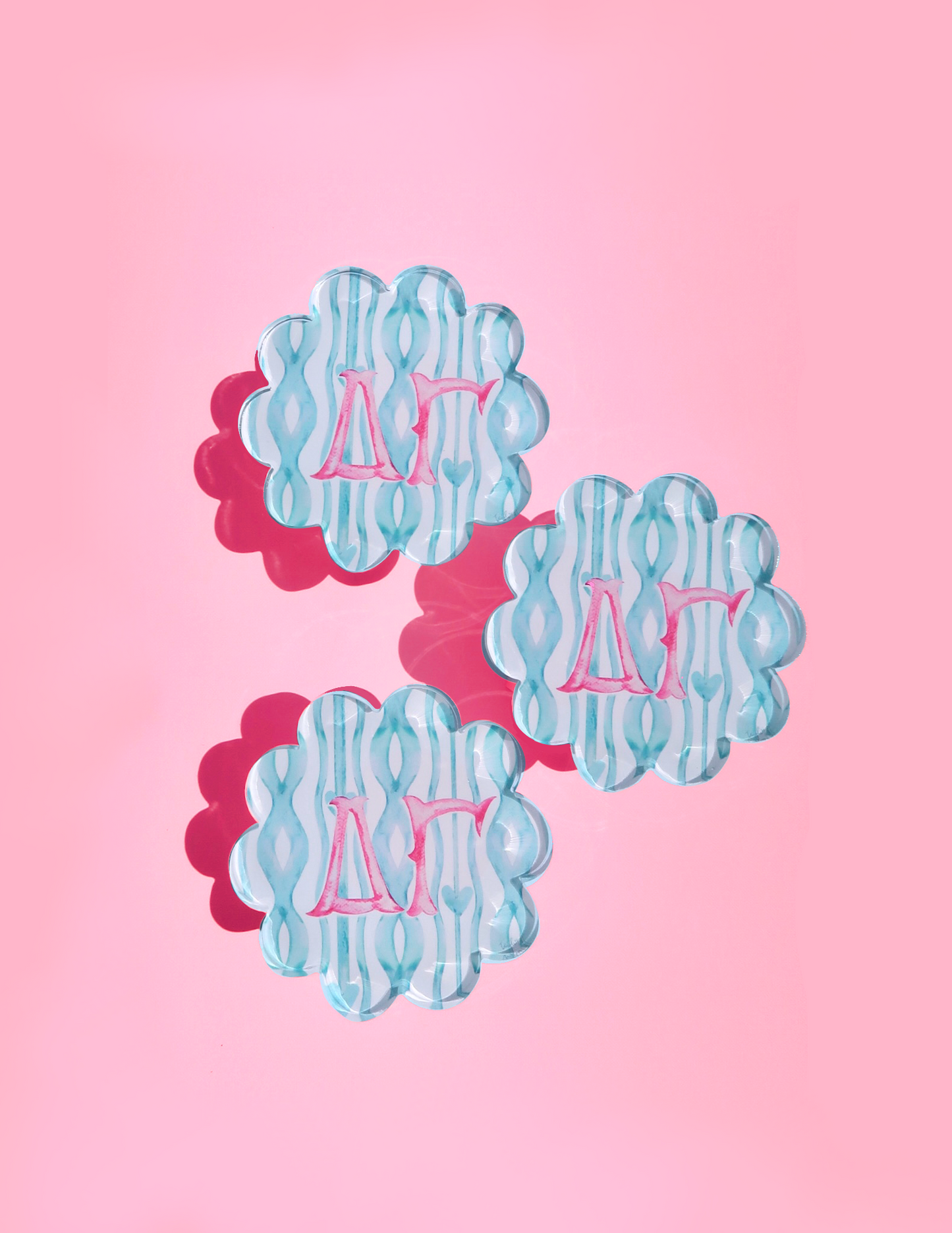 Acrylic Scallop Coaster