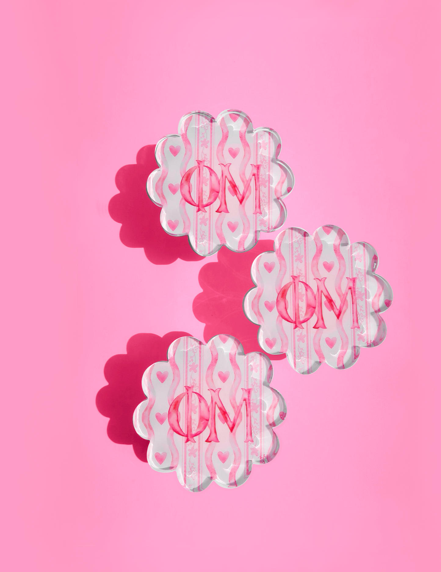 Acrylic Scallop Coaster