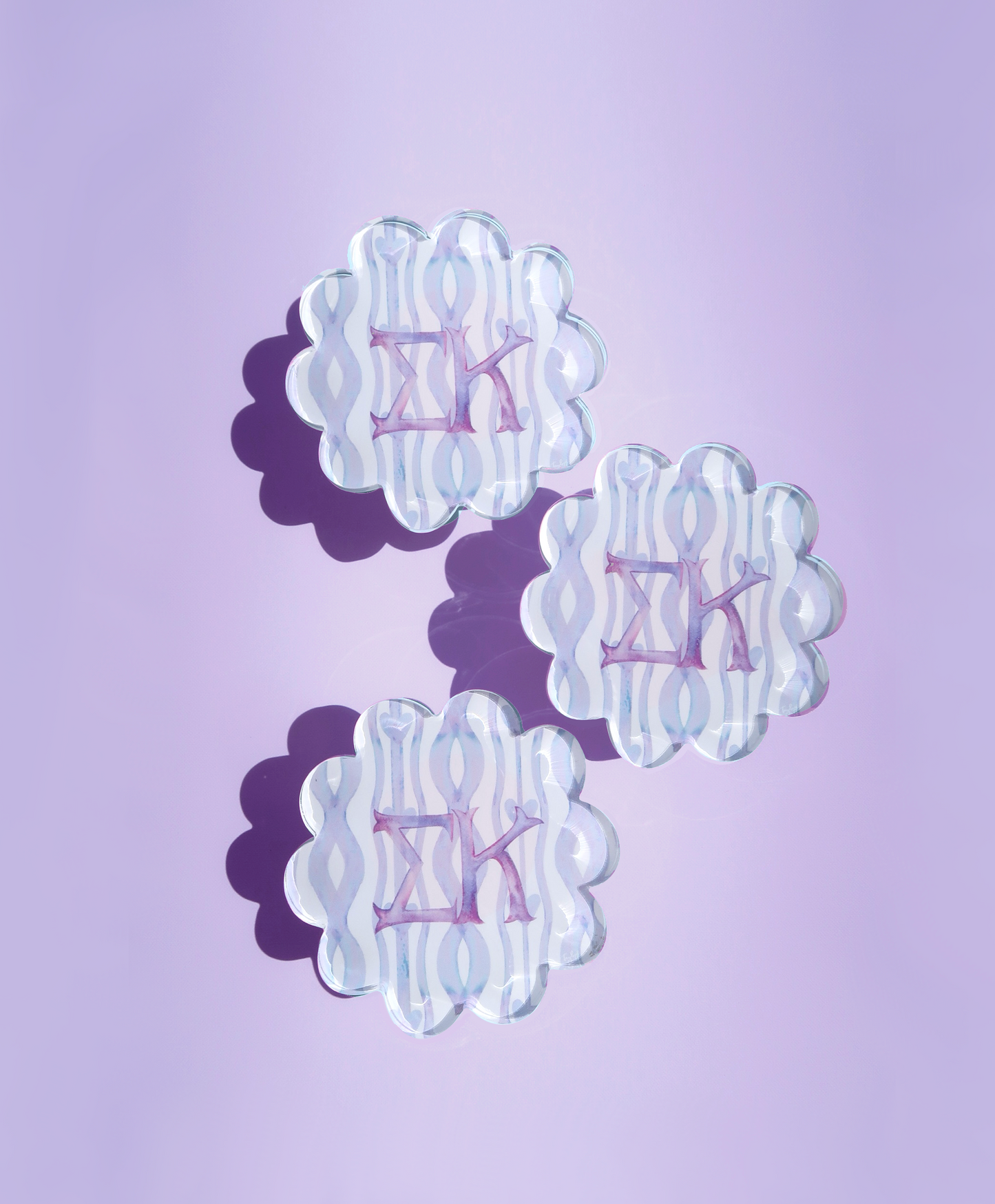 Acrylic Scallop Coaster