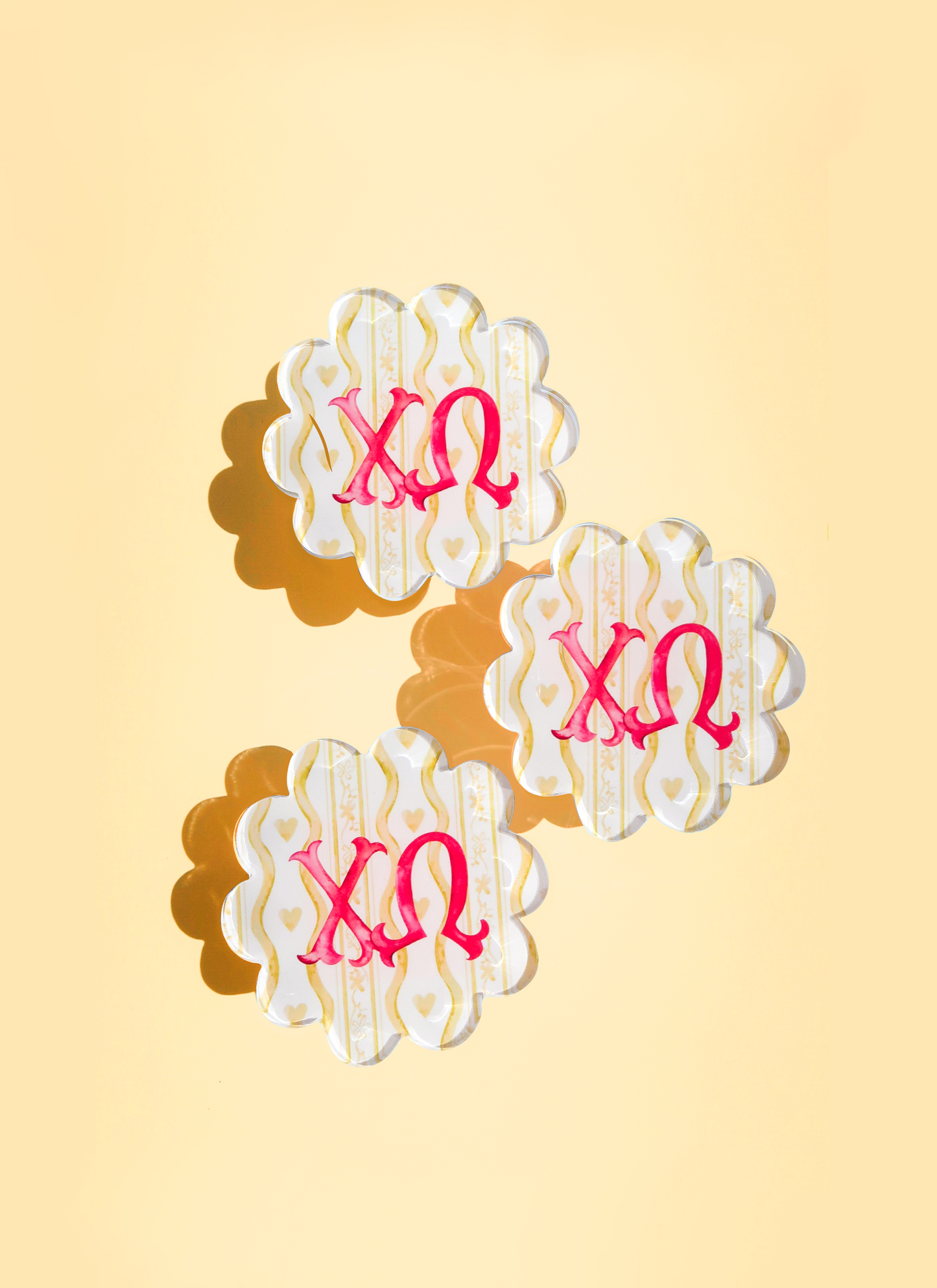 Acrylic Scallop Coaster