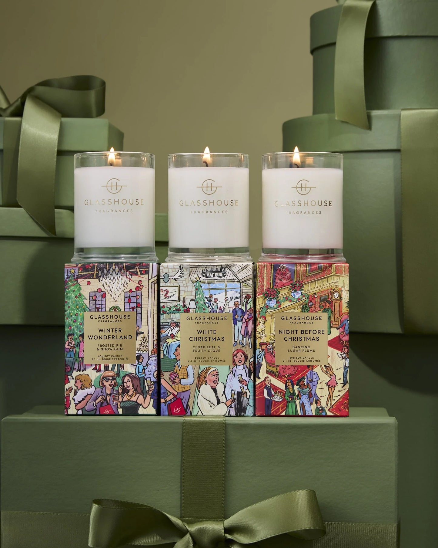 Glasshouse Christmas Trio