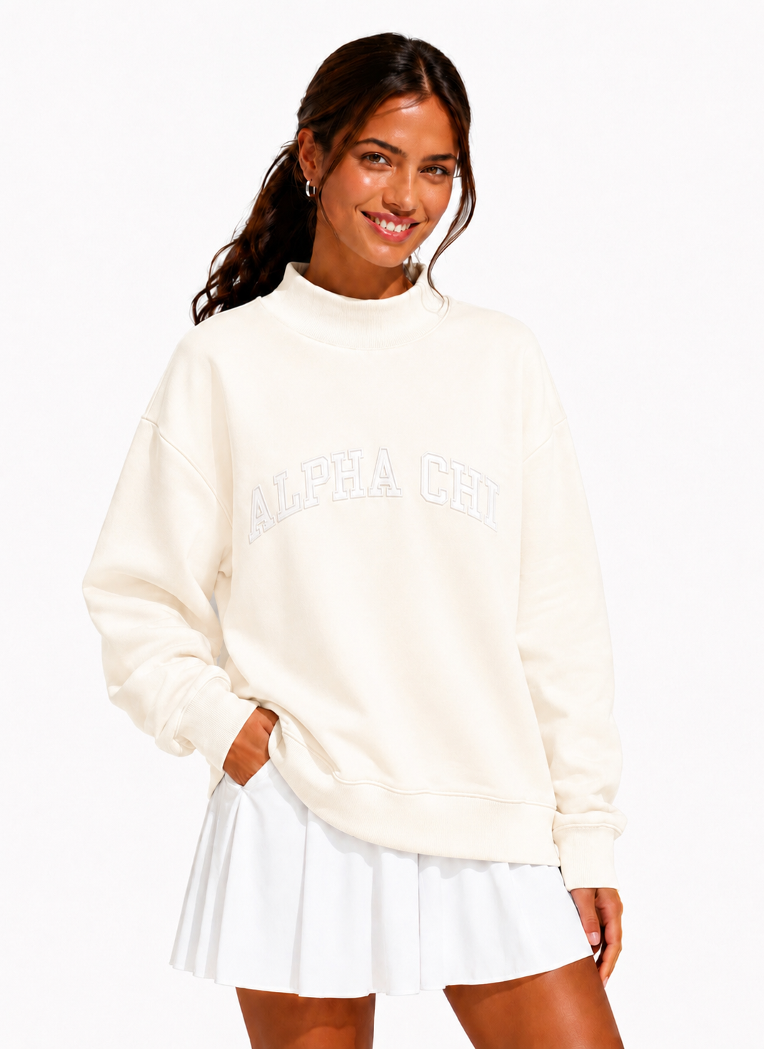 Sorority Mock Neck Sweatshirt Preorder