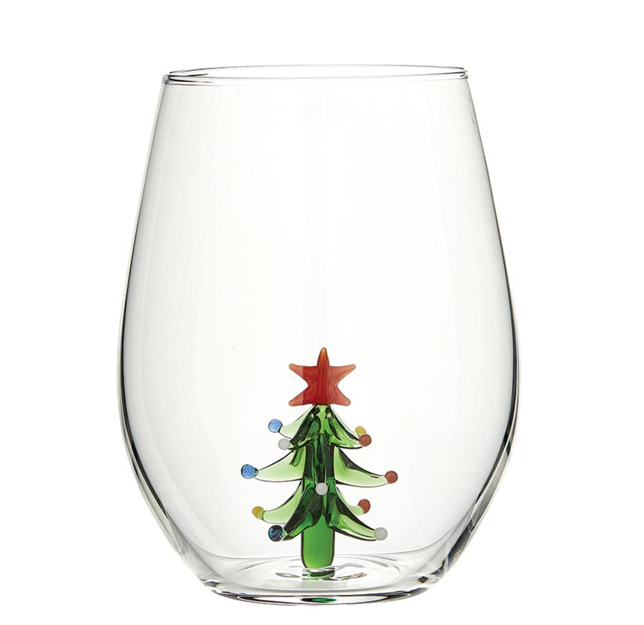 Holiday Wine Glass