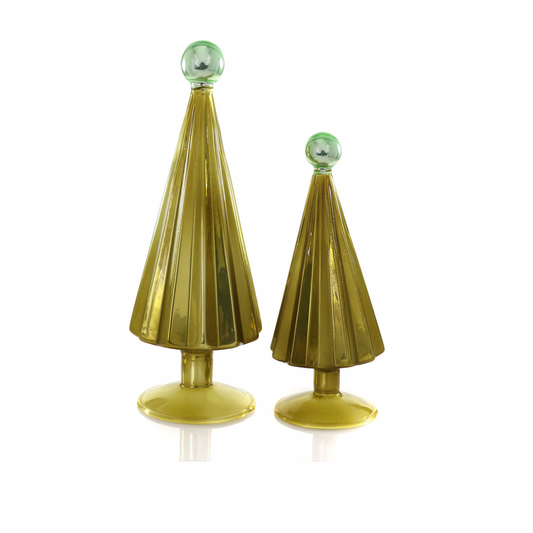 Pleated Tree Small - Green & Mint