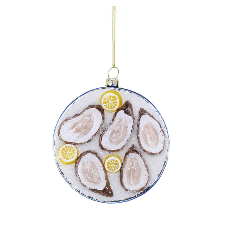 Plated Oyster Ornament