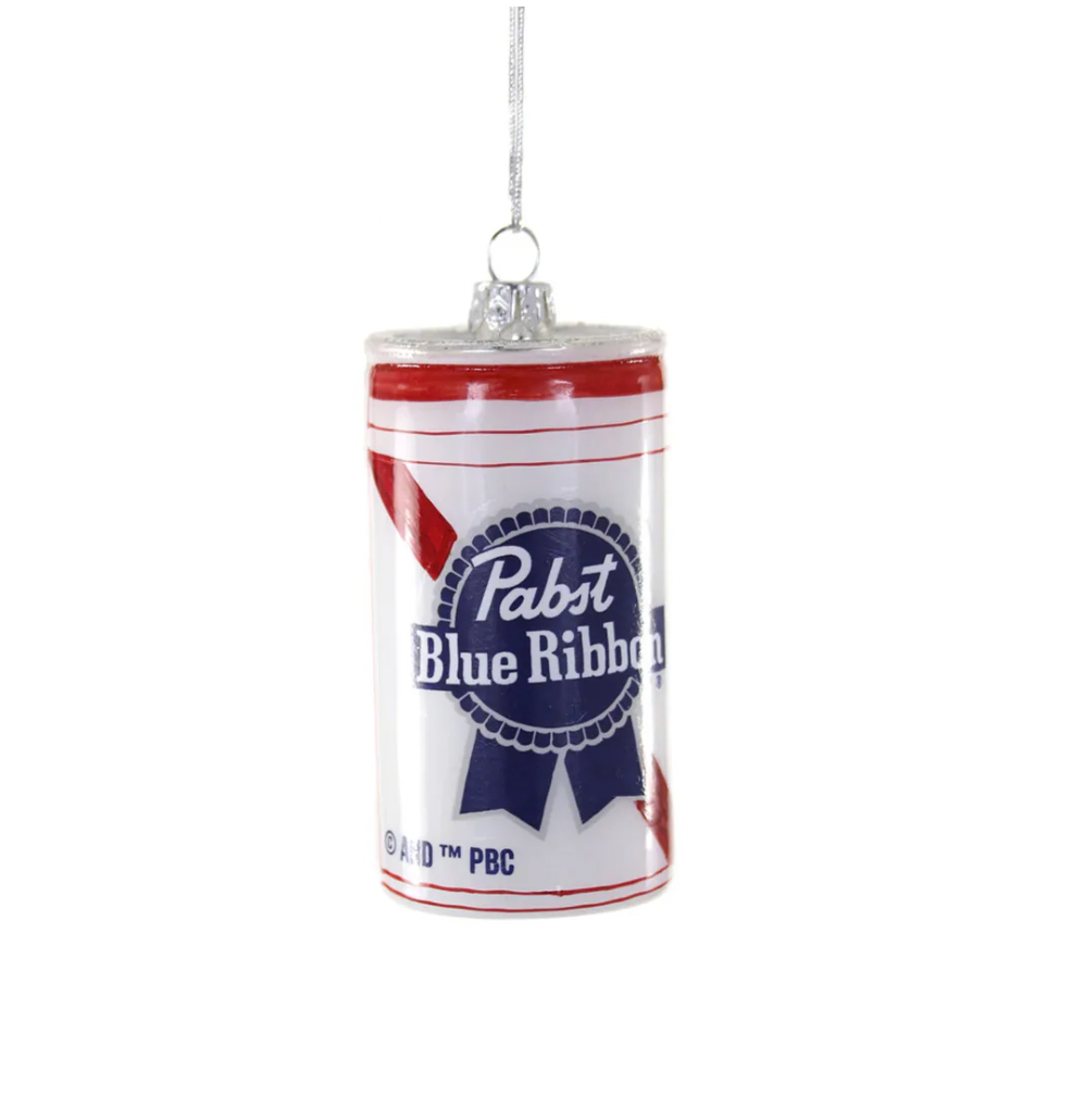 Blue Ribbon Beer Ornament