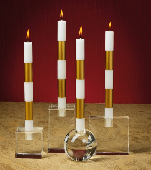 Stripe Taper Candles