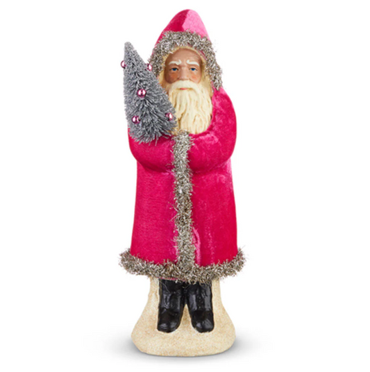 Pink Velvet Santa