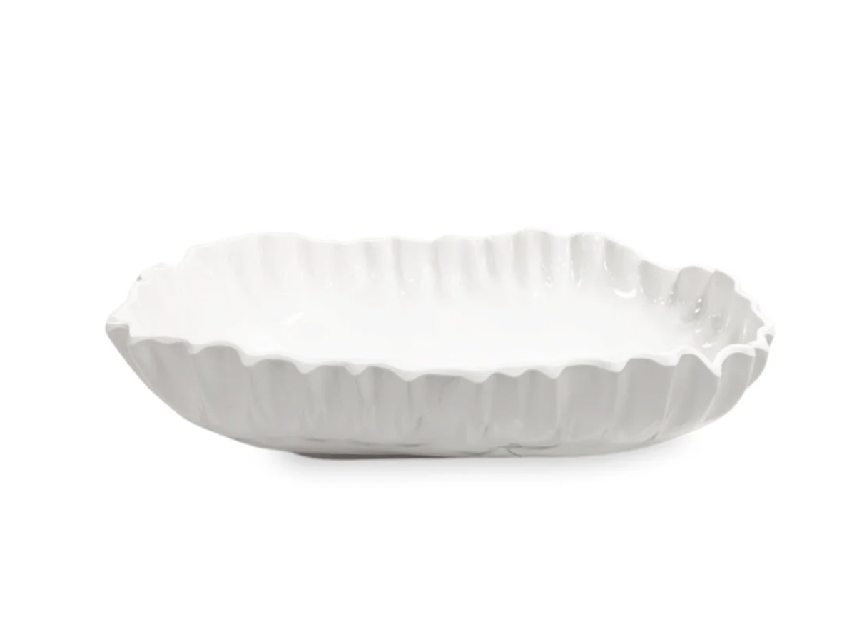 Vida Bloom Pinched Large Oval Bowl