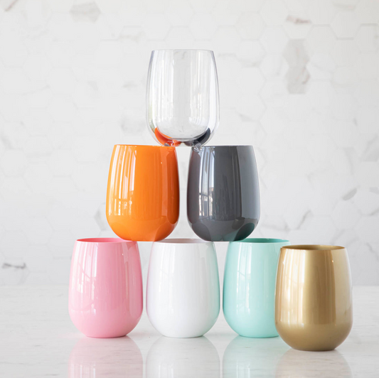 Stemless Melamine Wine Glass